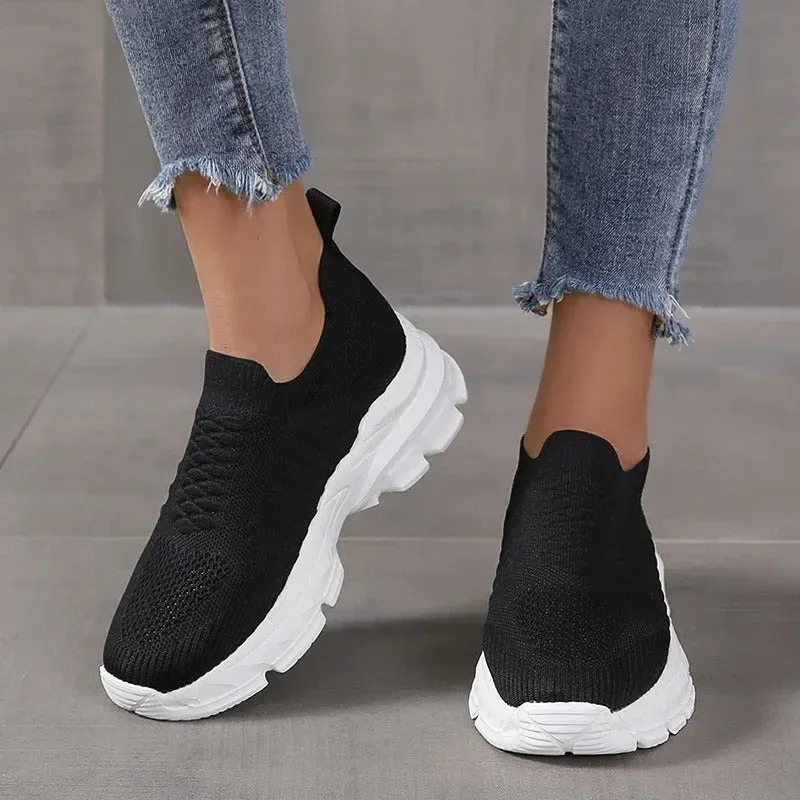 GS Eco Slip-On Sneaker | Ademende schoen met dikke zool voor dames