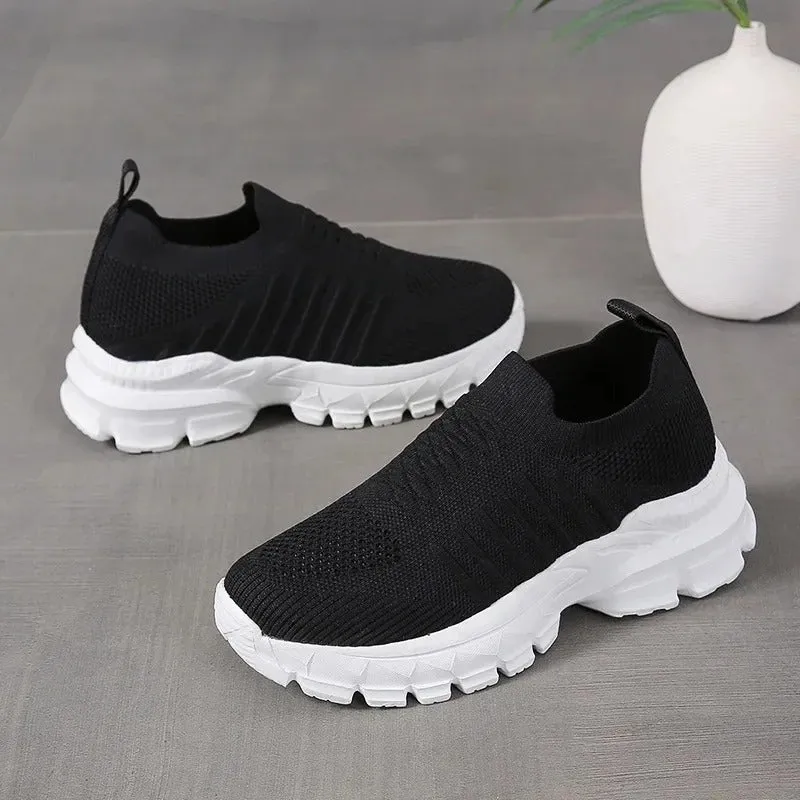 GS Eco Slip-On Sneaker | Ademende schoen met dikke zool voor dames