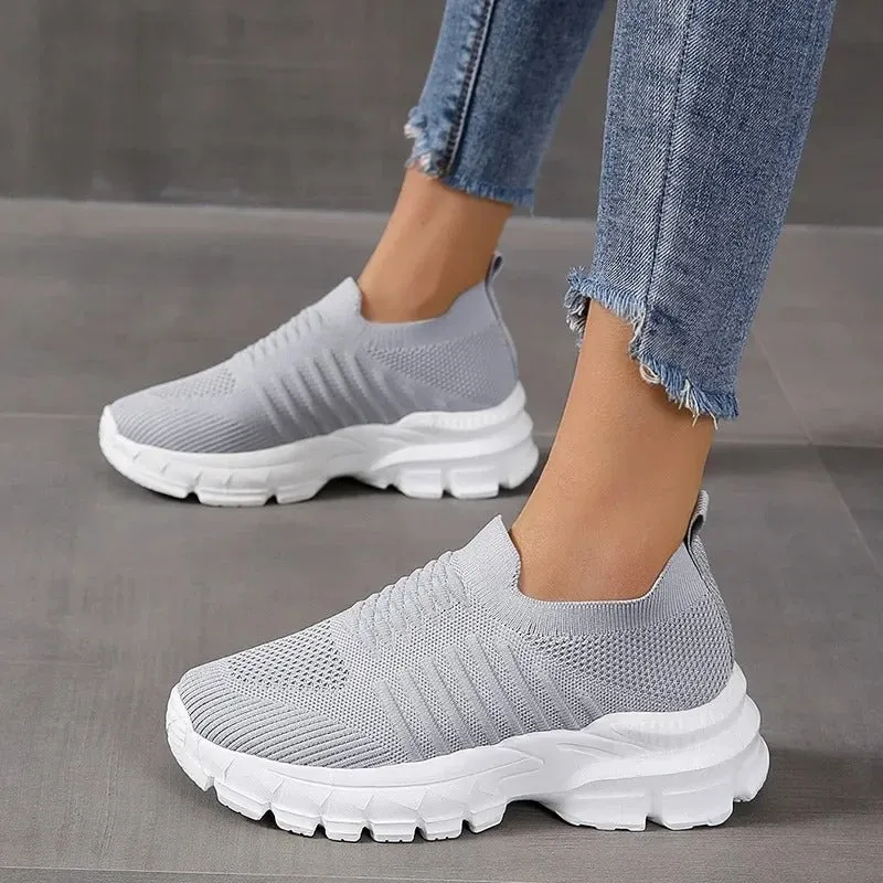GS Eco Slip-On Sneaker | Ademende schoen met dikke zool voor dames