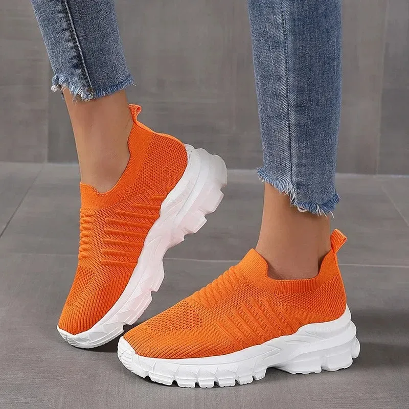 GS Eco Slip-On Sneaker | Ademende schoen met dikke zool voor dames