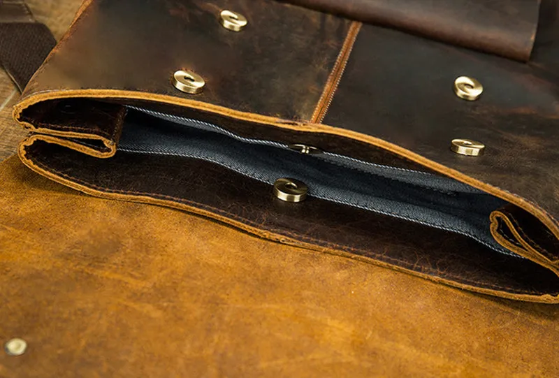 Handmade Leather Backpack Purse, Vintage Backpacks, School Backpacks