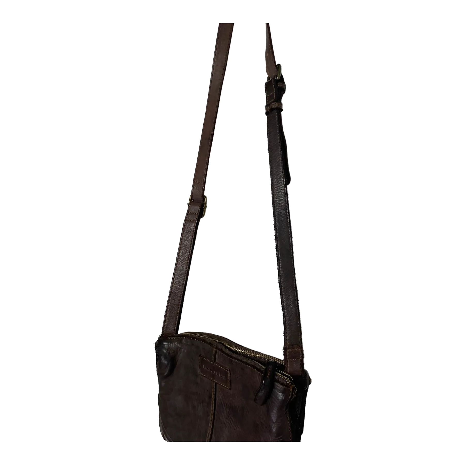 Harold's Bags leather submarine handbag small, brown
