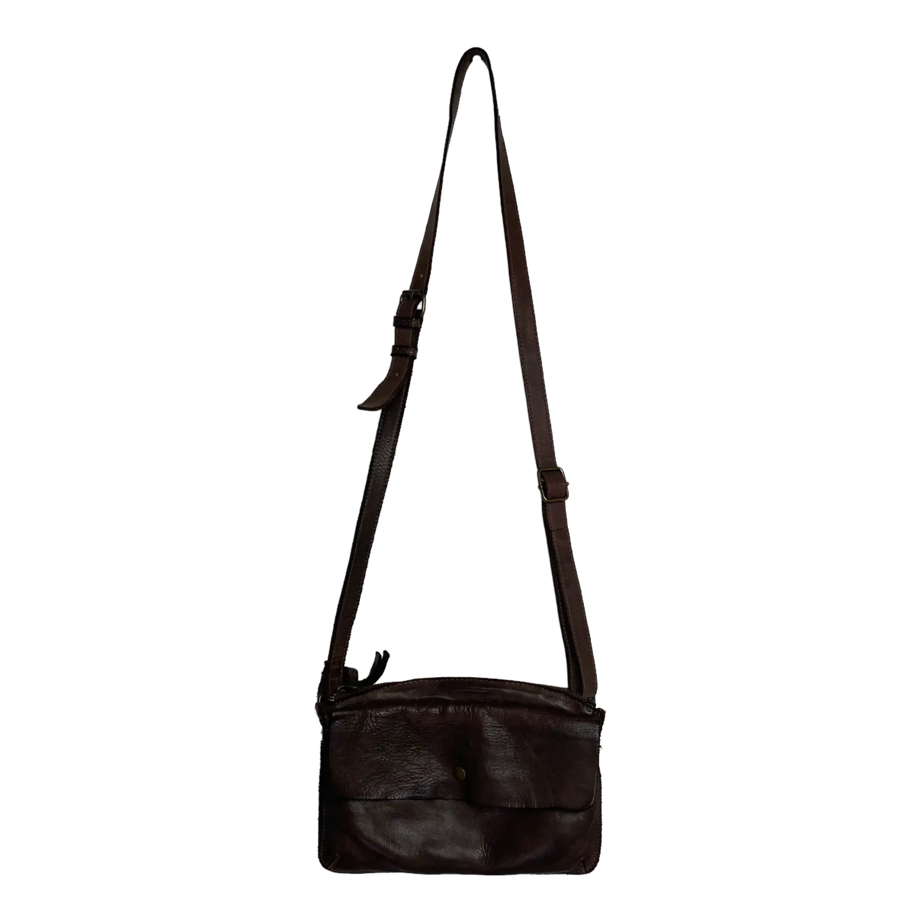 Harold's Bags leather submarine handbag small, brown