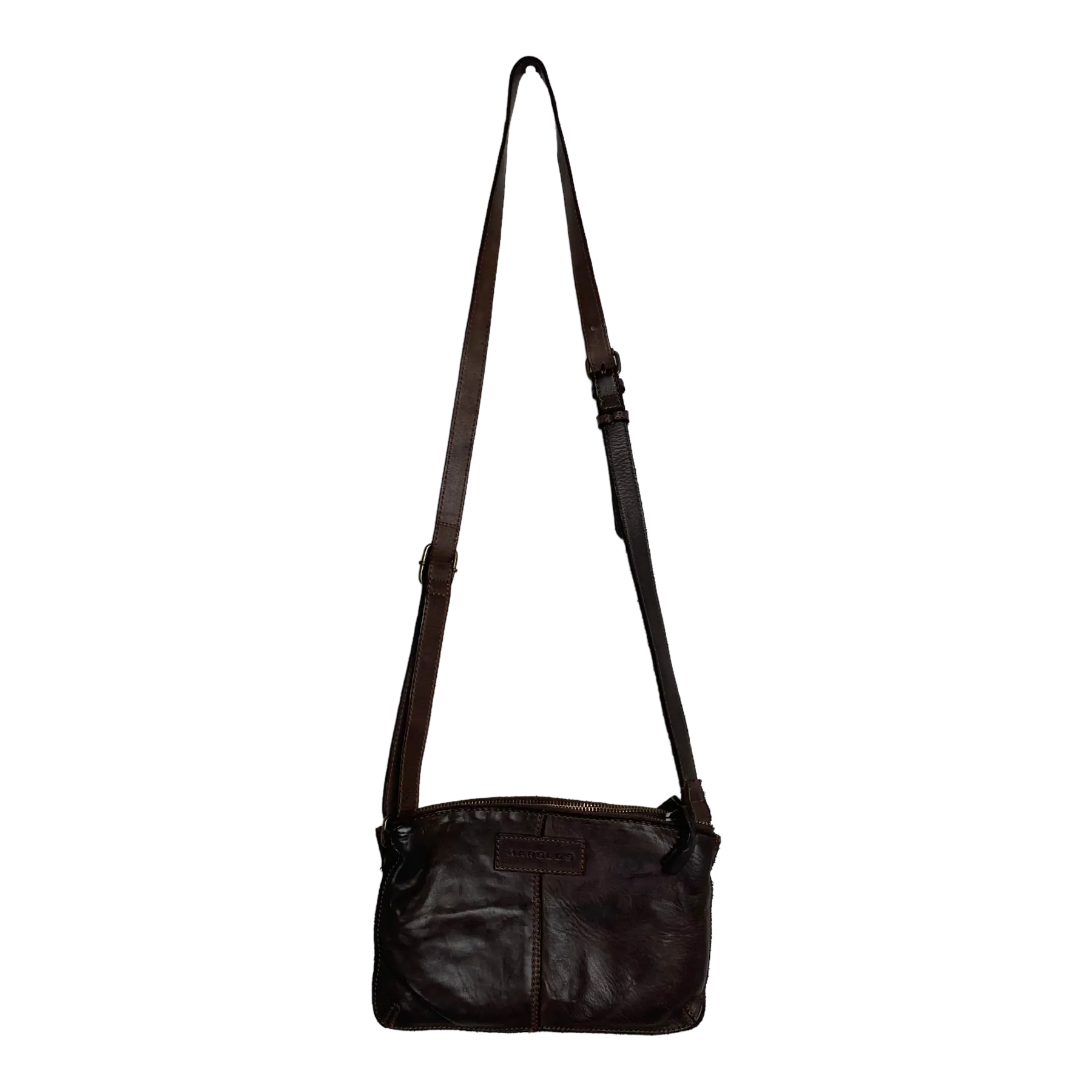 Harold's Bags leather submarine handbag small, brown