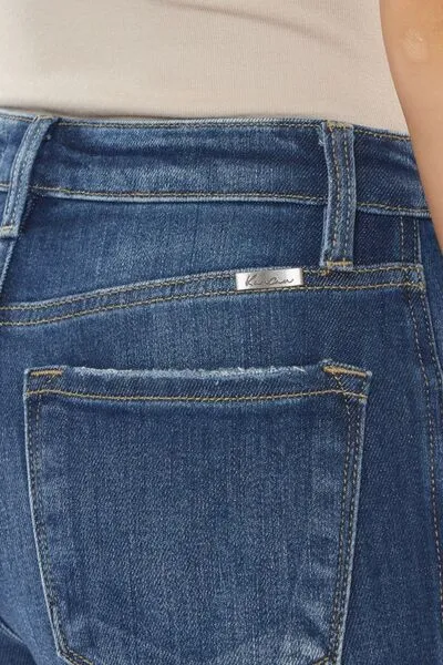 Hazel Blues® |  Kancan Raw Hem High Waist Cropped Jeans