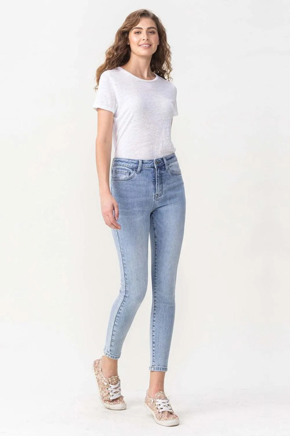 Hazel Blues® | Lovervet Talia High Rise Crop Skinny Jeans