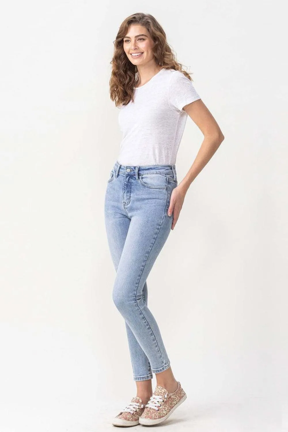 Hazel Blues® | Lovervet Talia High Rise Crop Skinny Jeans