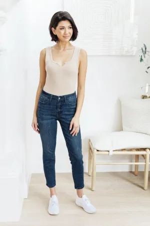 Hazel Blues® | Mid-Rise Relaxed Fit Mineral Wash Jeans