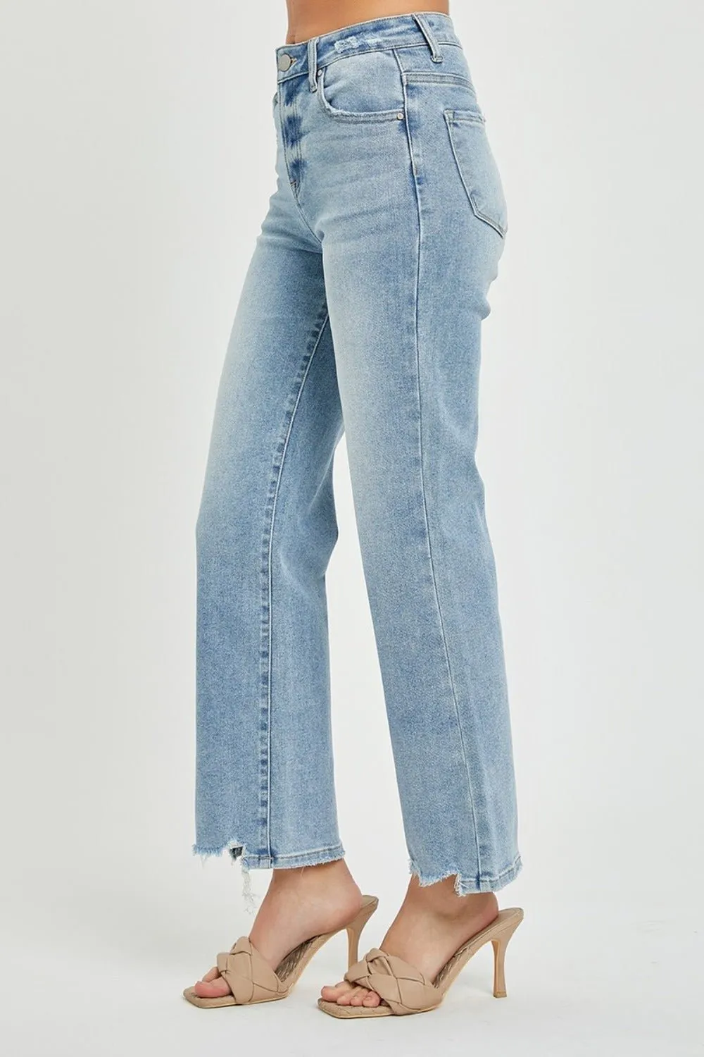 High Rise Straight Jeans