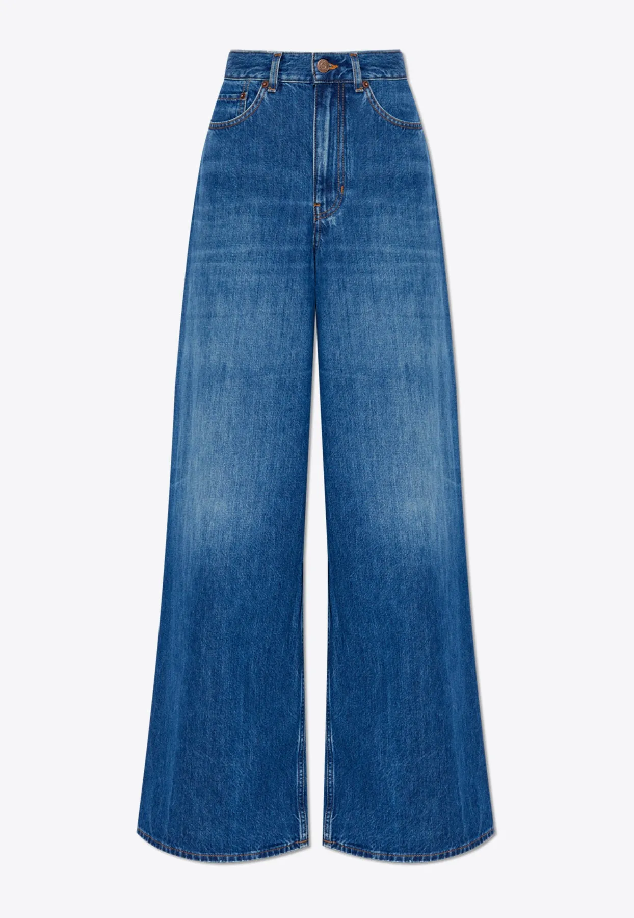 High-Waisted Wide-Leg Jeans