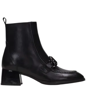 Hispanitas Black Leather Slim Line Dressy Boots