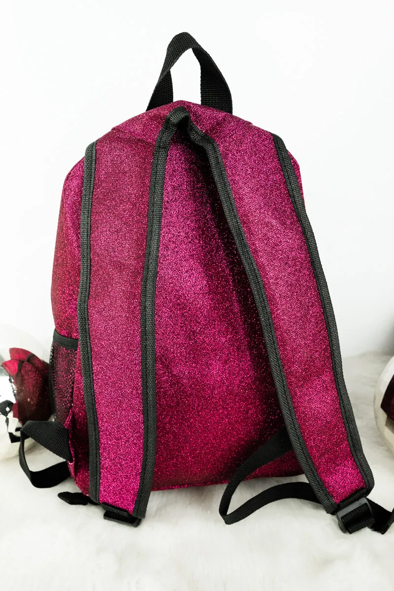 Hot Pink Glitz & Glam Medium Backpack