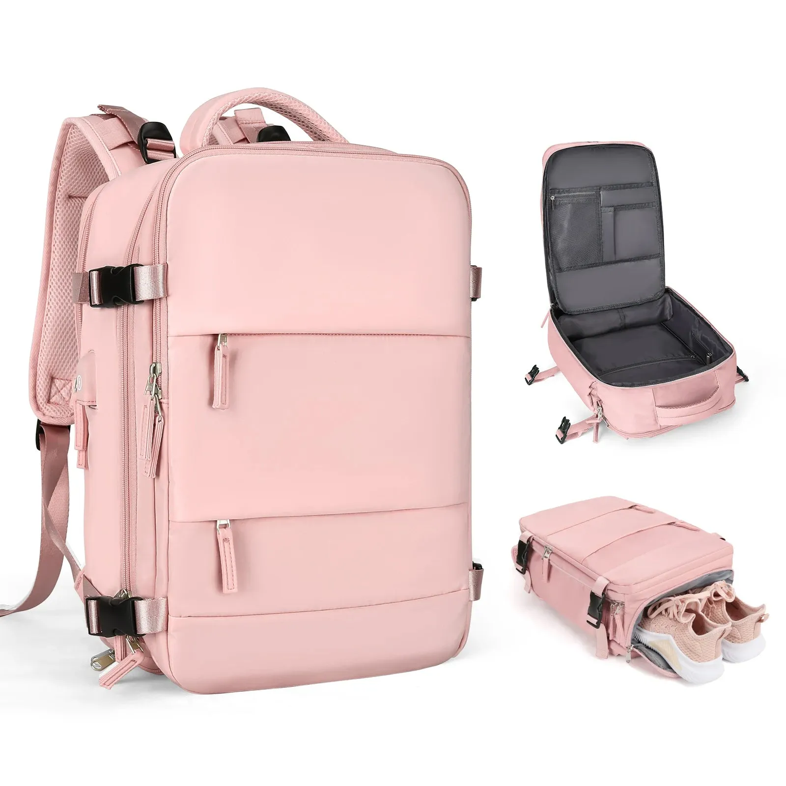 HSPS Travel Backpack, Chic and Functional Travel Backpack for Women, Carry On Backpack,TSA Laptop Backpack Flight Approved, College Nurse Bag Casual Daypack for Weekender, CABBP01140124.