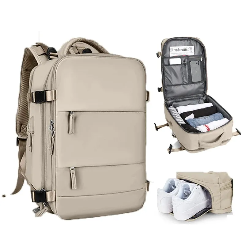 HSPS Travel Backpack, Chic and Functional Travel Backpack for Women, Carry On Backpack,TSA Laptop Backpack Flight Approved, College Nurse Bag Casual Daypack for Weekender, CABBP01140124.