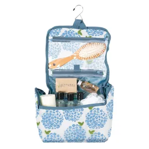 Hydrangea Blue Hanging Toiletry Bag