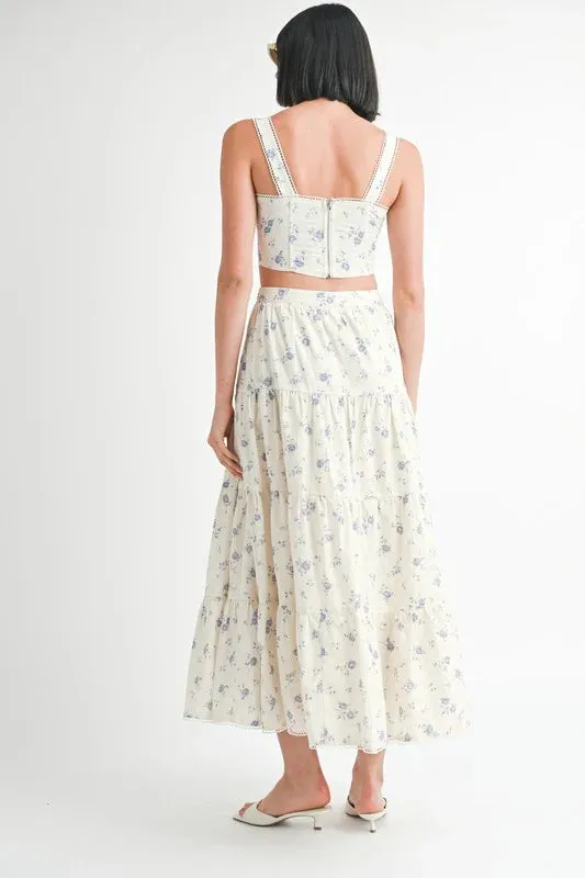 Indigo Lace Top