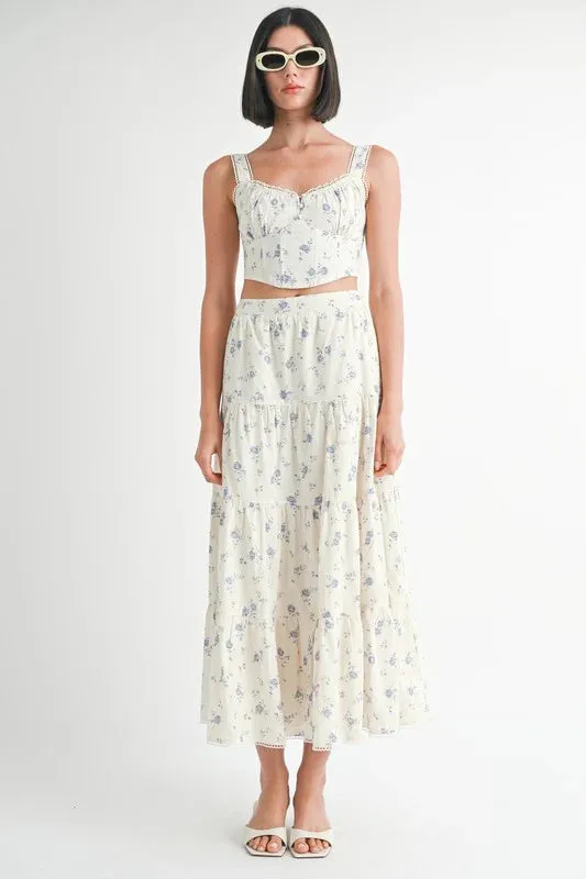 Indigo Lace Top
