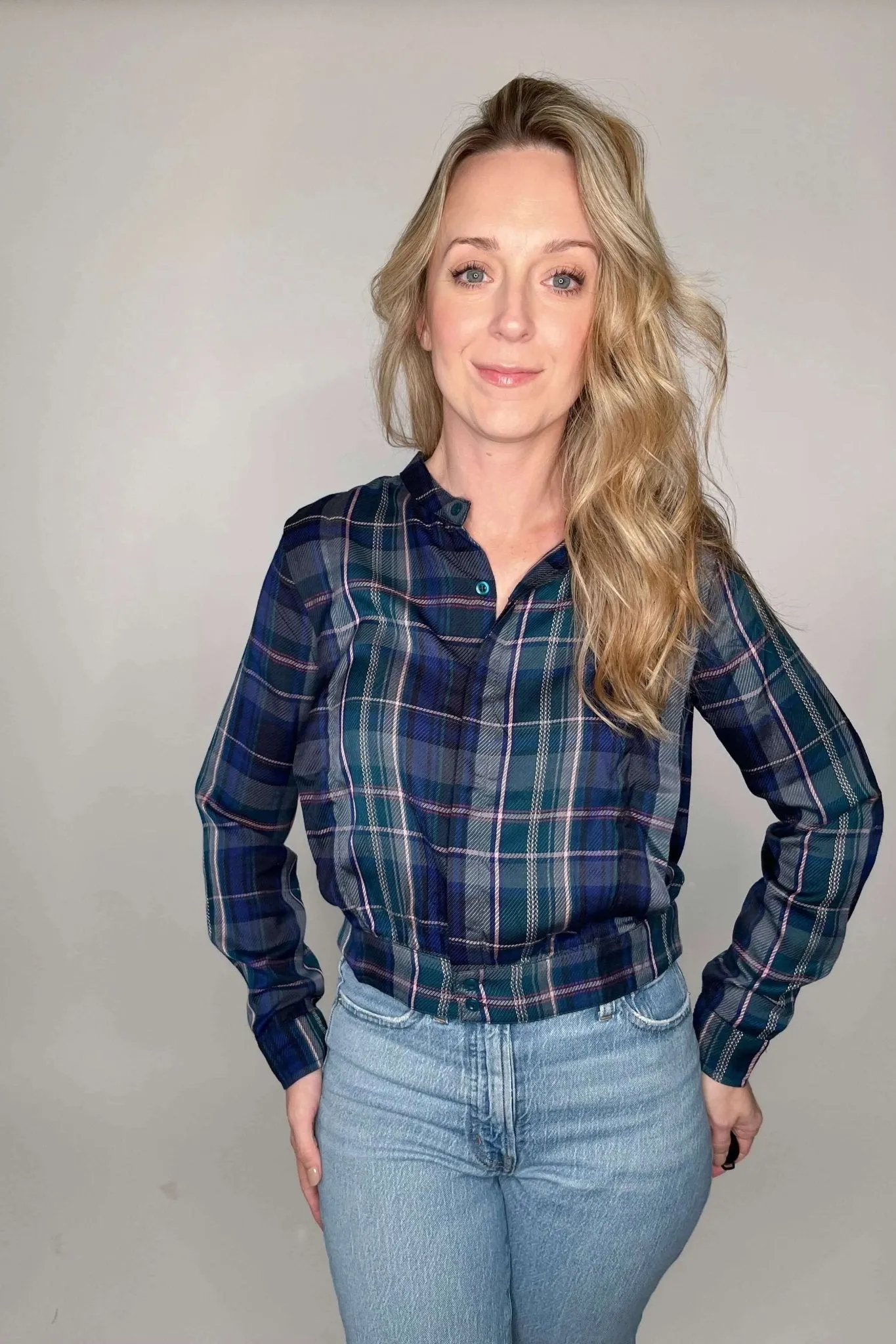 Irie Hidden Button Placket Shirt with Waistband