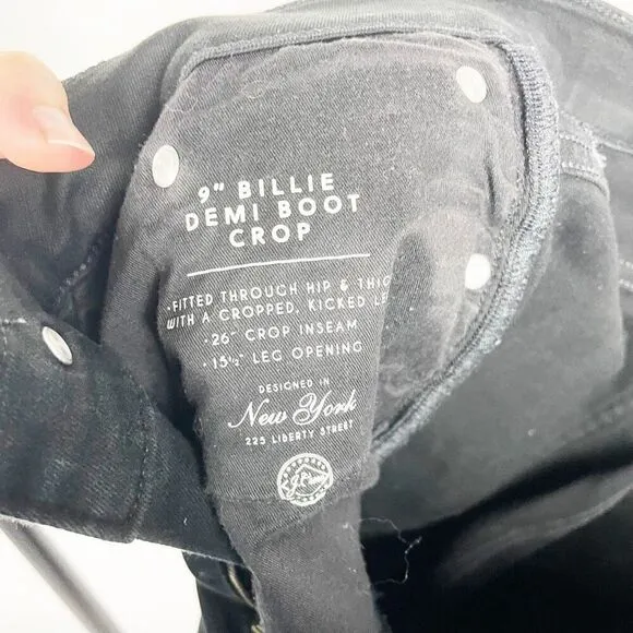 J Crew Denim size 27 9” Billie Demi Boot Crop