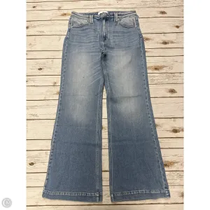 Jeans Flared By Kancan In Blue Denim, Size: 14