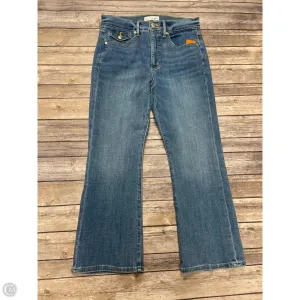 Jeans Flared By Loft In Blue Denim, Size: 6