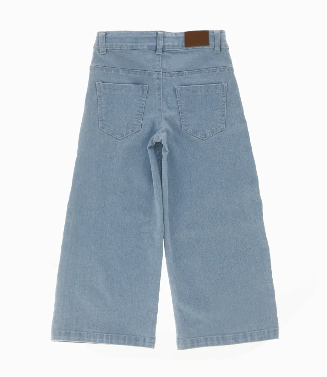 Jeans niña wide leg