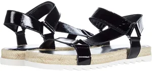 Jecca Flat Espadrille 7.5 / M / Black Patent