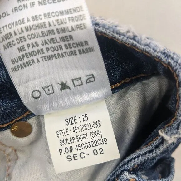 Joe's Jeans Distressed High Waist Skylar Skirt