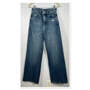 John John Made In Heaven 100% Cotton Wide Leg Button Fly Jeans Sz BR 36/US 26