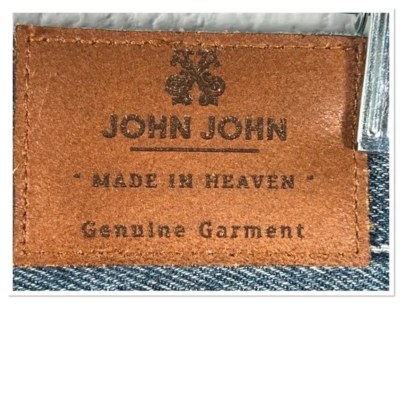 John John Made In Heaven 100% Cotton Wide Leg Button Fly Jeans Sz BR 36/US 26
