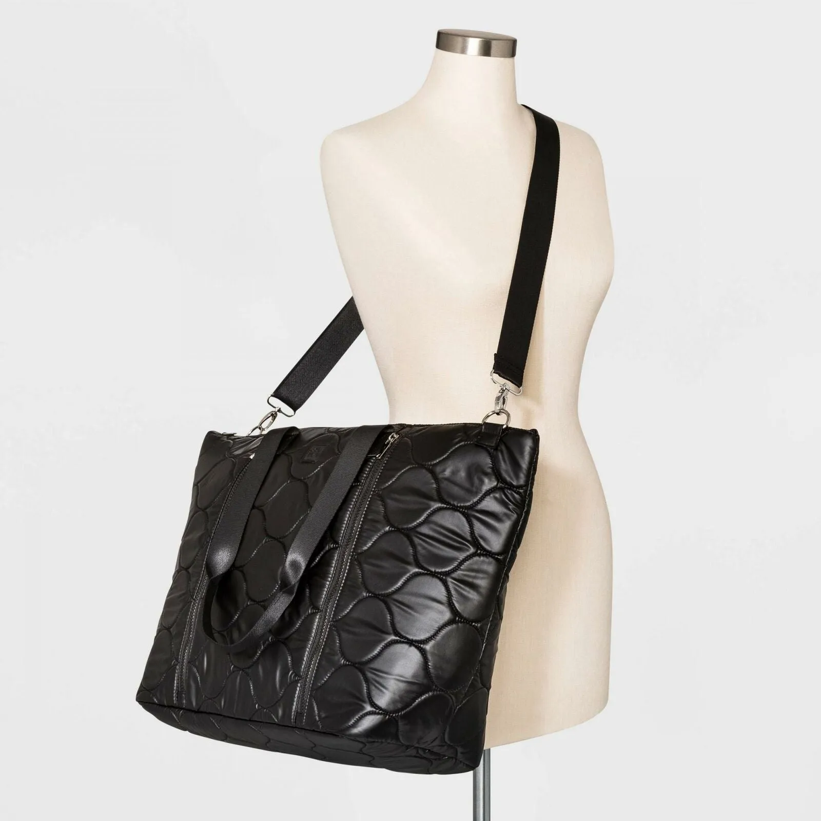 JoyLab Pearlized Onion Quilted Nylon Weekender Bag