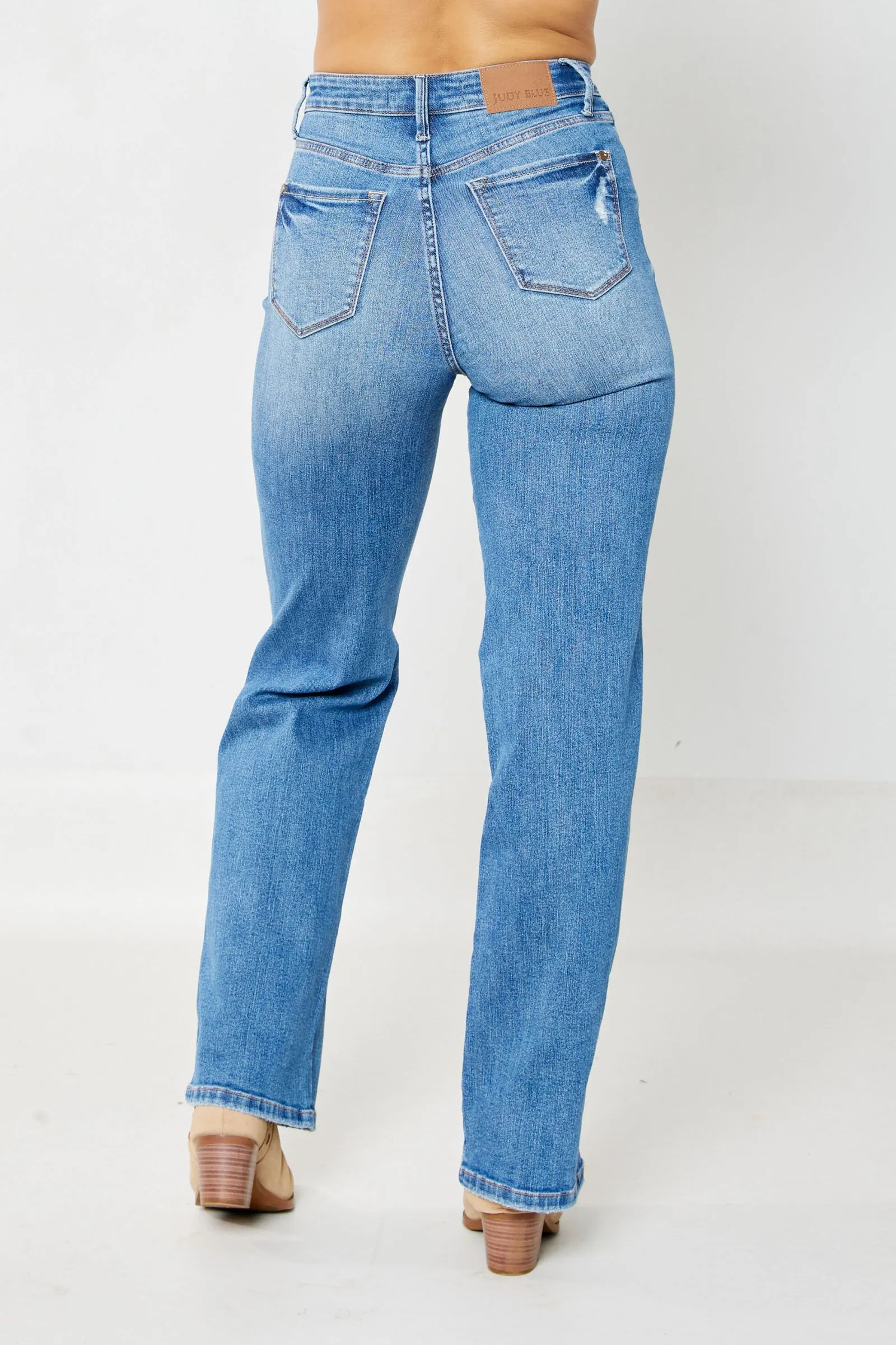 Judy Blue High Waist Tummy Control Straight Leg Jeans