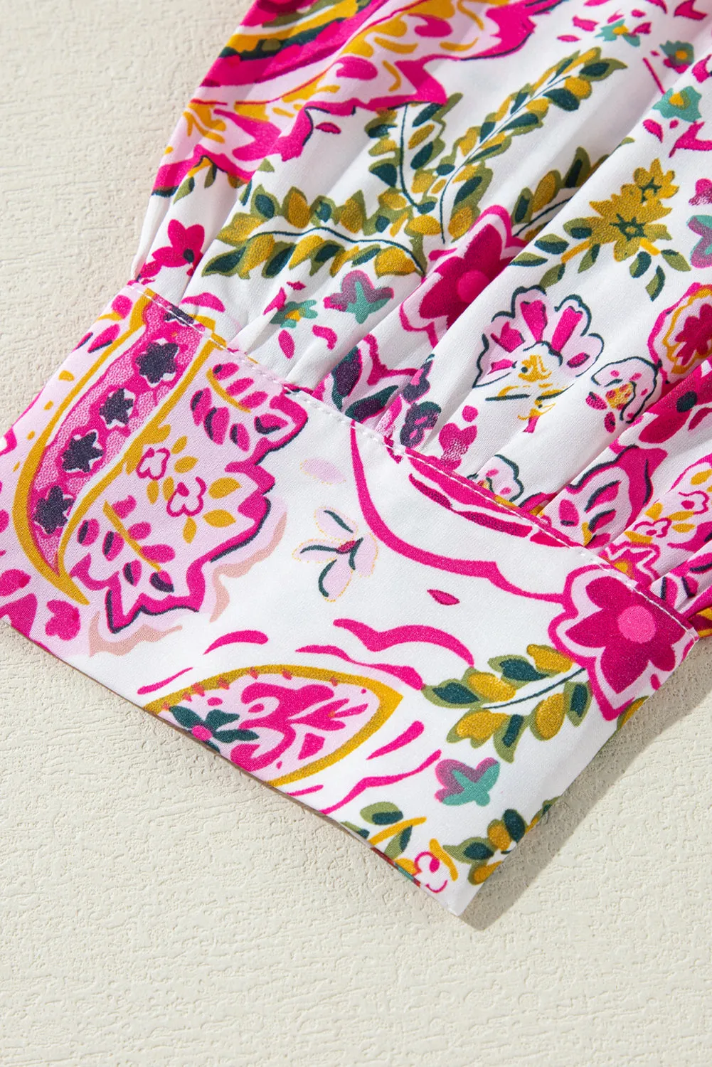 KaleaBoutique Floral Paisley Printed Casual Shirt