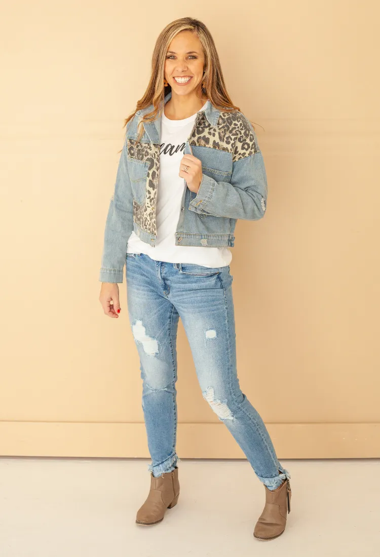Kan Can Distressed Fringe Jeans