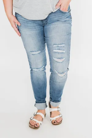 KanCan Distressed Skinny Jeans- Ellie Wash
