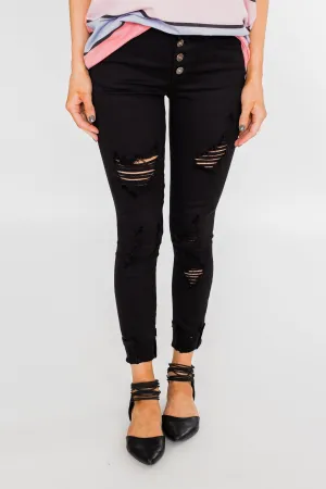 KanCan Distressed Skinny Jeans- Elsie Wash