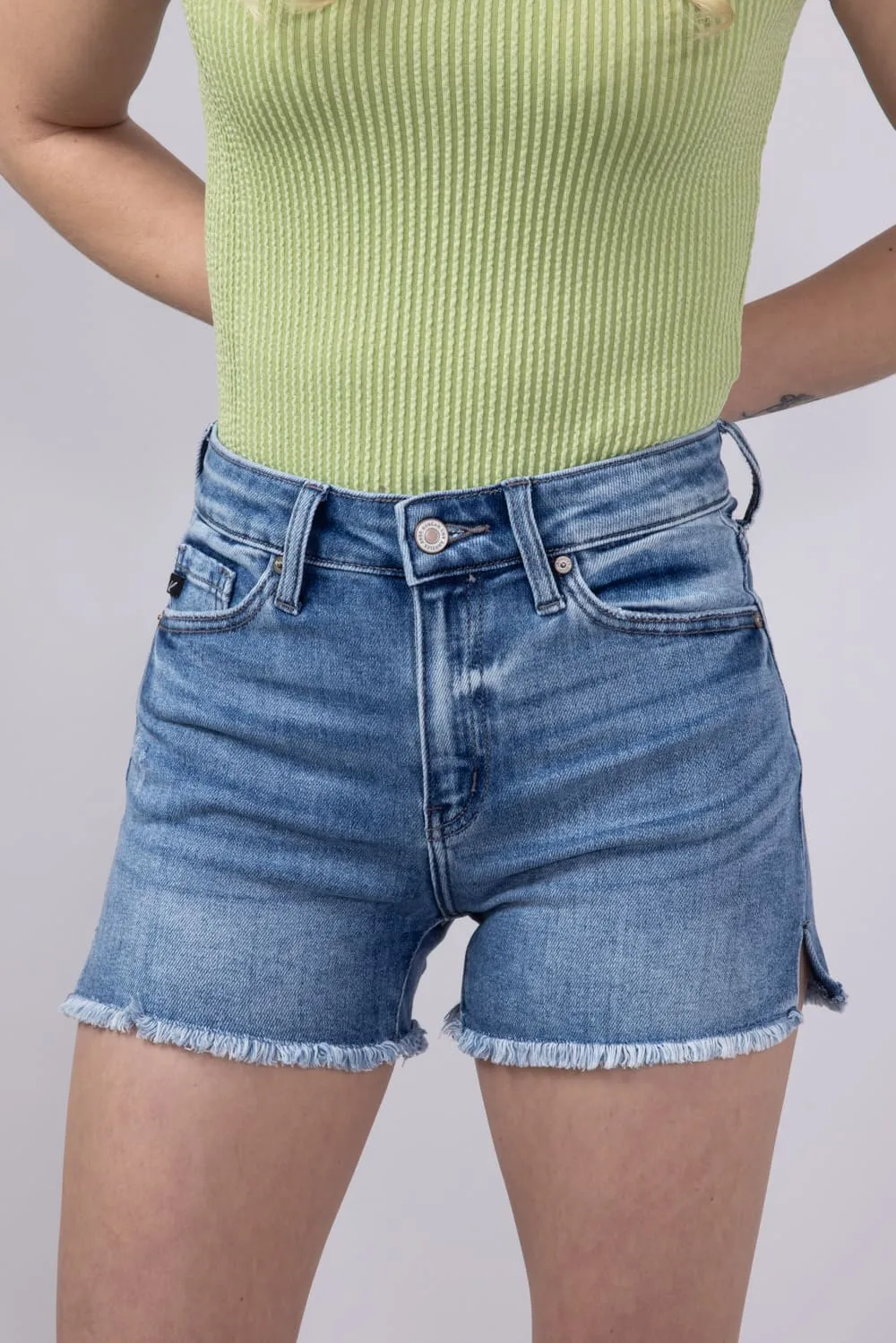 KanCan High Rise Denim Shorts for Women | KC9212M-N