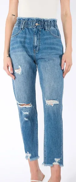 Kancan High Rise Mom Jean