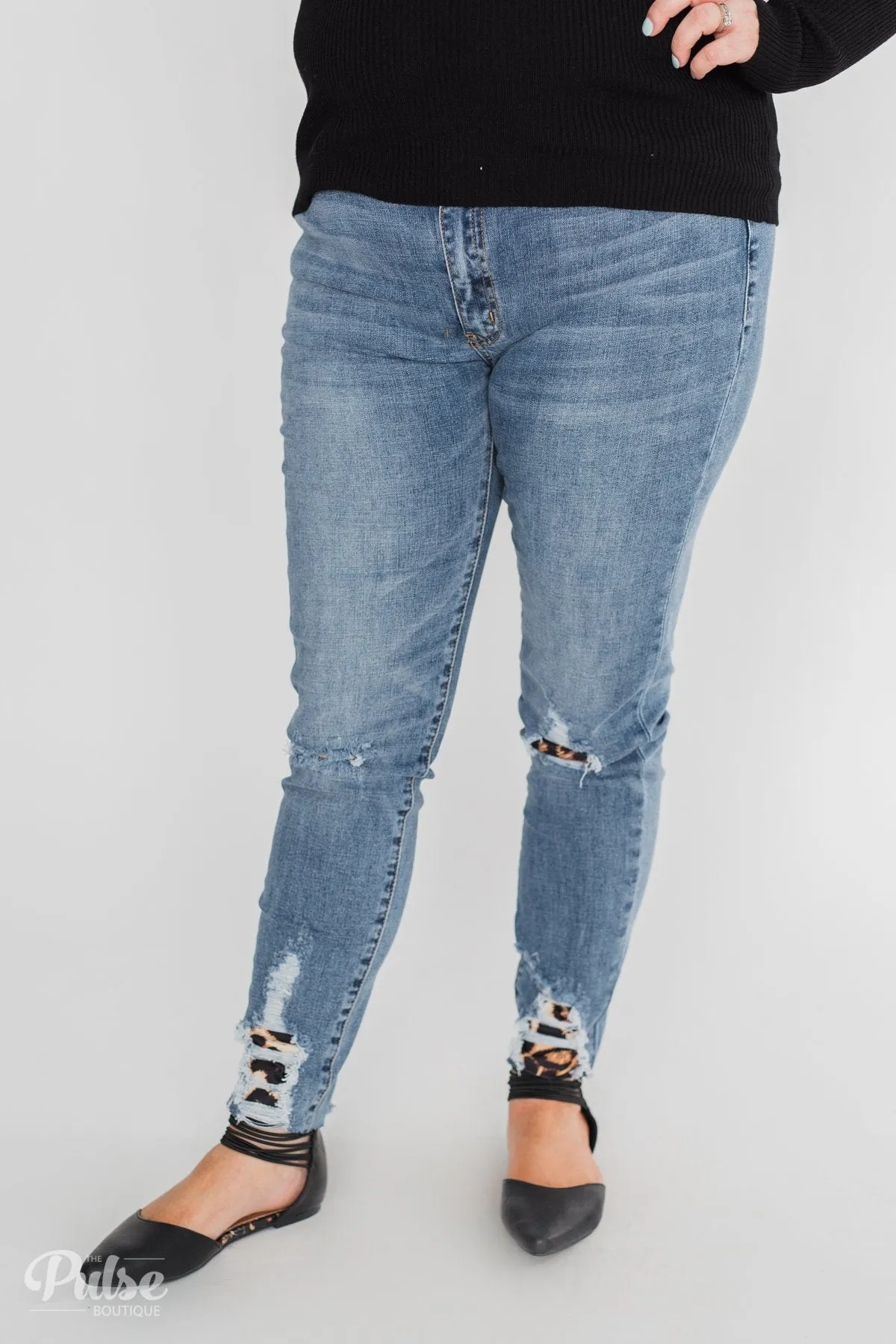 KanCan Jeans - Leopard Patch