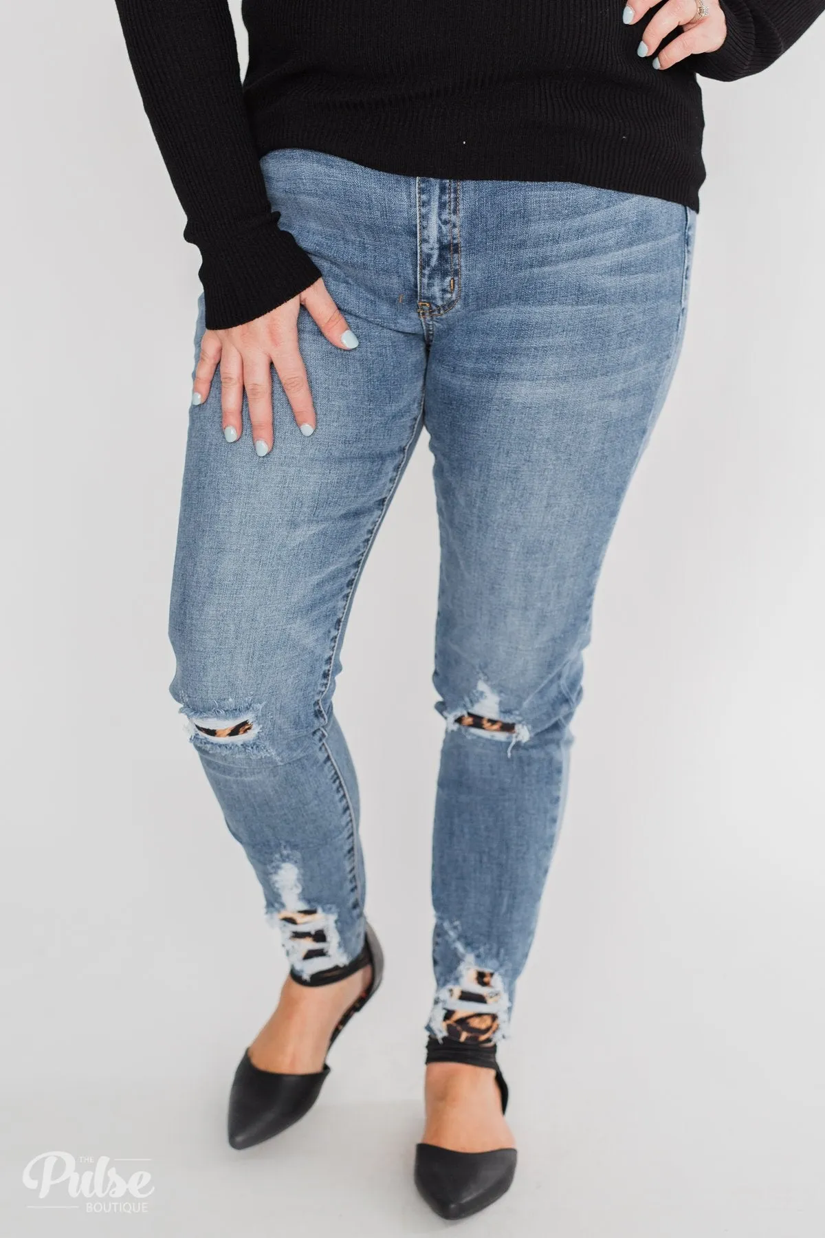 KanCan Jeans - Leopard Patch