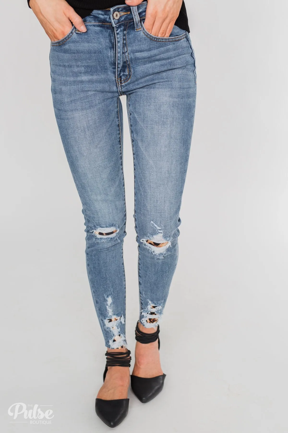 KanCan Jeans - Leopard Patch