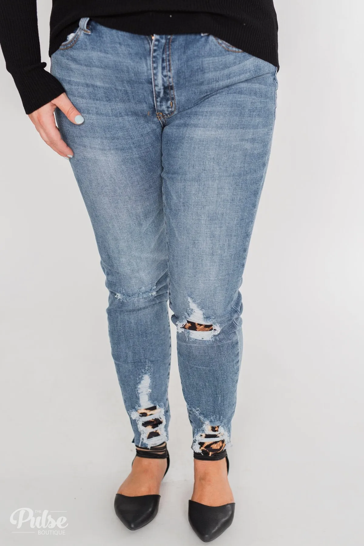 KanCan Jeans - Leopard Patch