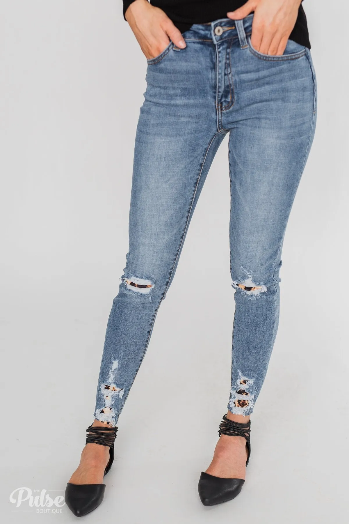 KanCan Jeans - Leopard Patch