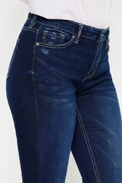 Kancan Mid Rise Slim Flare Jeans ONLINE EXCLUSIVE