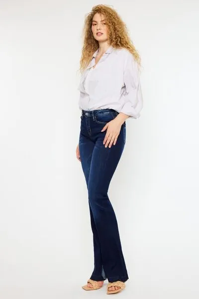 Kancan Mid Rise Slim Flare Jeans ONLINE EXCLUSIVE