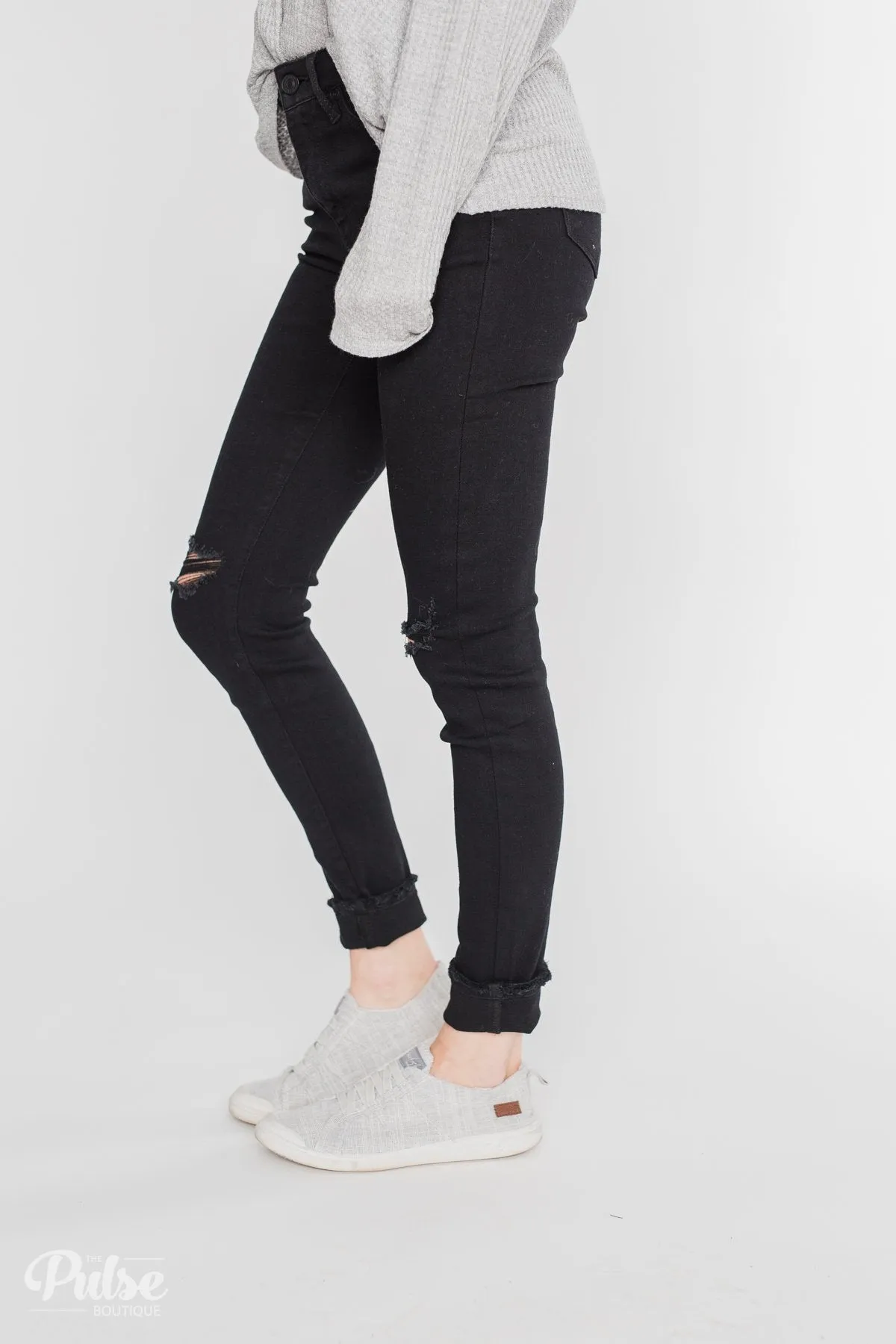 KanCan Rylee Jeans - Black Distressed
