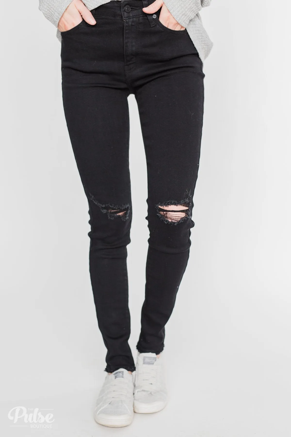 KanCan Rylee Jeans - Black Distressed