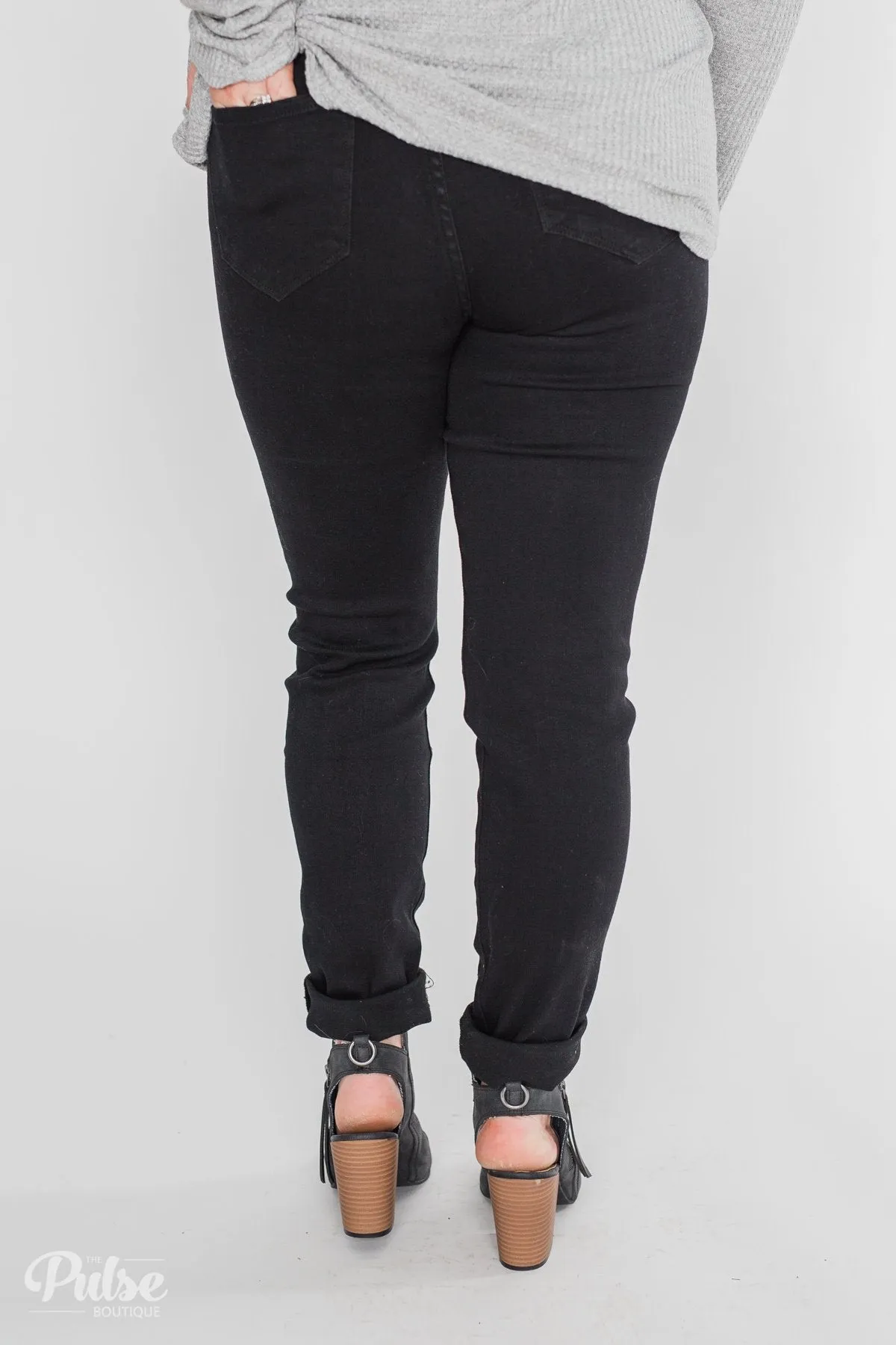 KanCan Rylee Jeans - Black Distressed