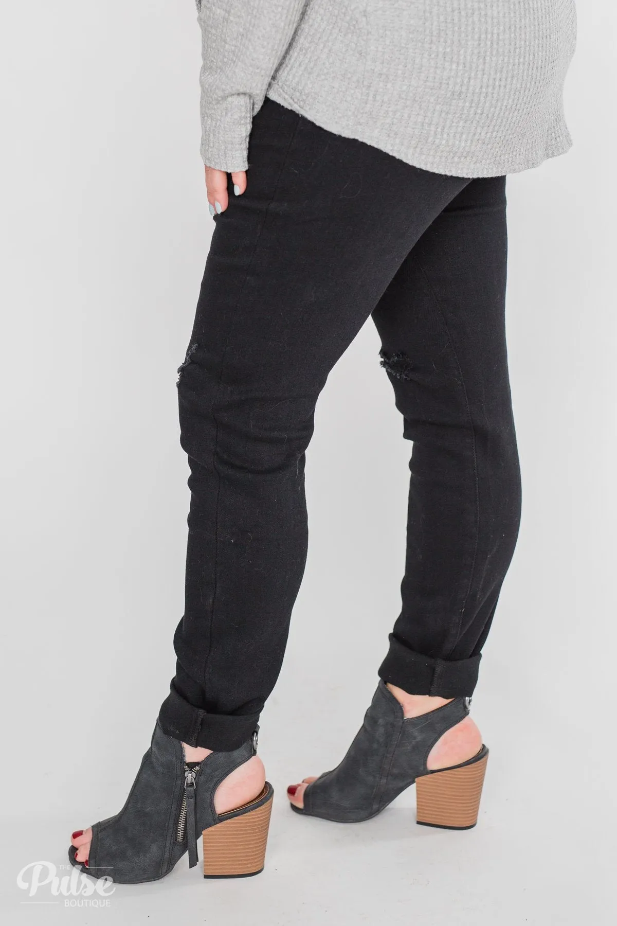 KanCan Rylee Jeans - Black Distressed