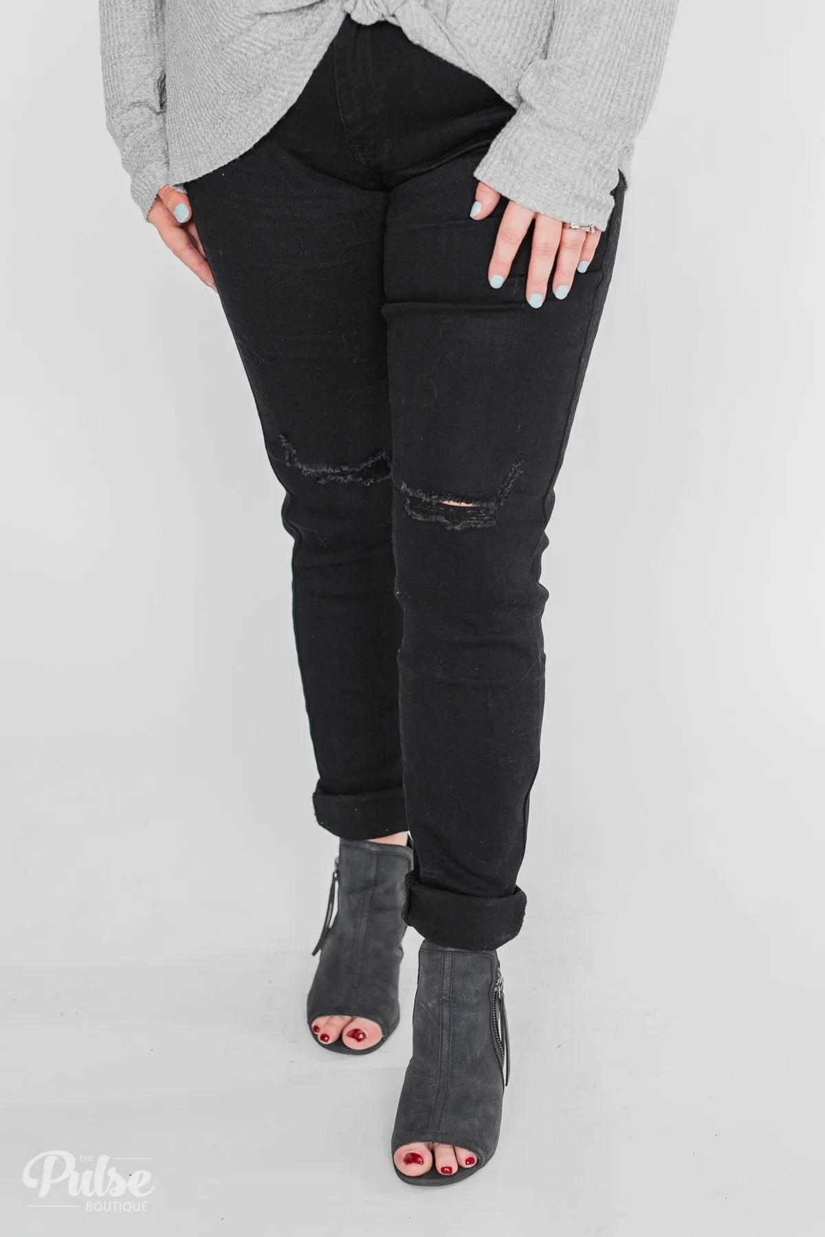 KanCan Rylee Jeans - Black Distressed